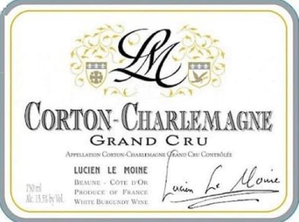 Rượu vang trằng Lucien Le Moine Corton-Charlemagne Grand Cru 2010