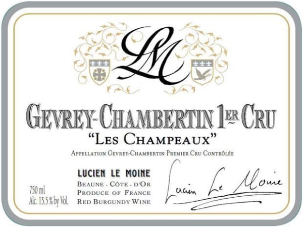 Rượu vang đỏ Lucien Le Moine Gevrey-Chambertin Champeaux Premier Cru 2020