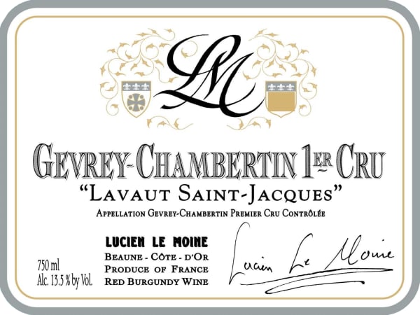 Rượu vang đỏ Lucien Le Moine Gevrey-Chambertin Lavaut Saint Jacques Premier Cru 2017