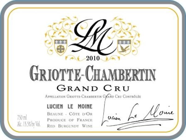 Rượu vang đỏ Lucien Le Moine Griotte-Chambertin Grand Cru 2010