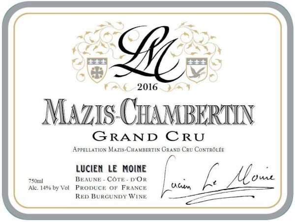 Rượu vang đỏ Lucien Le Moine Mazis-Chambertin Grand Cru 2016
