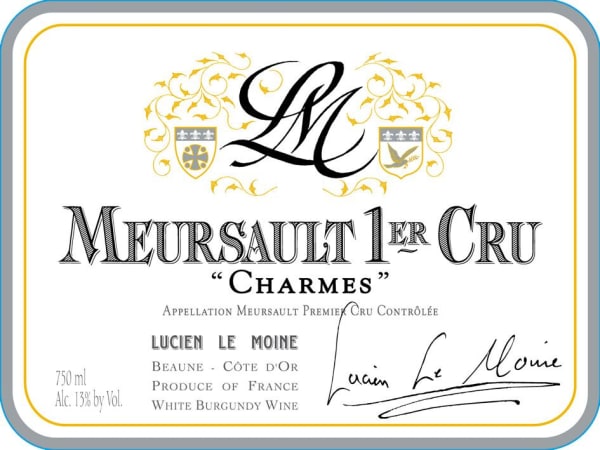 Rượu vang trằng Lucien Le Moine Meursault Charmes Premier Cru 2017
