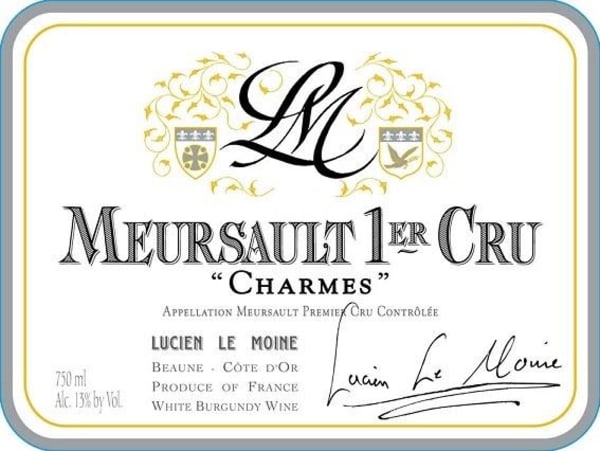 Rượu vang trằng Lucien Le Moine Meursault Charmes Premier Cru 2019