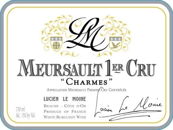 Rượu vang trằng Lucien Le Moine Meursault Charmes Premier Cru 2020