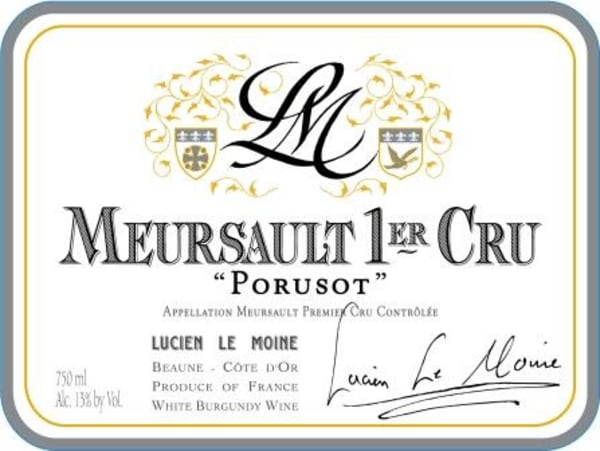 Rượu vang trằng Lucien Le Moine Meursault Porusot Premier Cru 2019