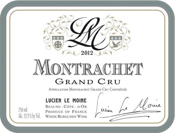 Rượu vang trằng Lucien Le Moine Montrachet Grand Cru 2012