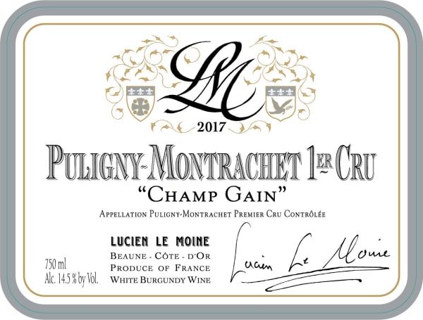 Rượu vang trằng Lucien Le Moine Puligny-Montrachet Champ Gain Premier Cru 2017