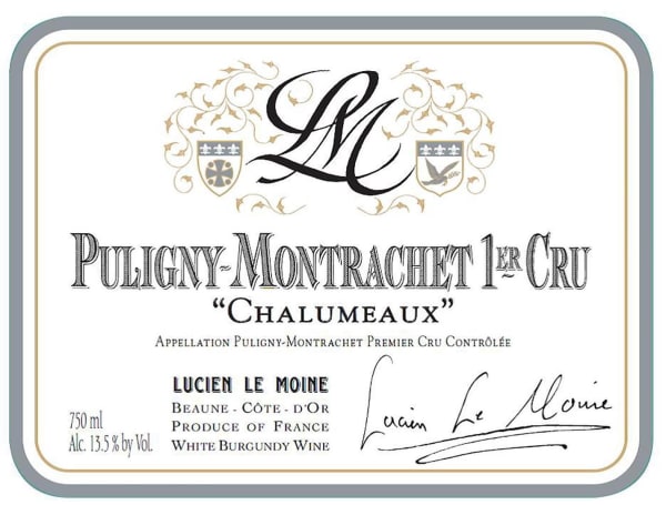 Rượu vang trằng Lucien Le Moine Puligny-Montrachet Les Chalumeaux Premier Cru 2018