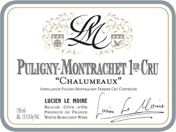 Rượu vang trằng Lucien Le Moine Puligny-Montrachet Les Chalumeaux Premier Cru 2019