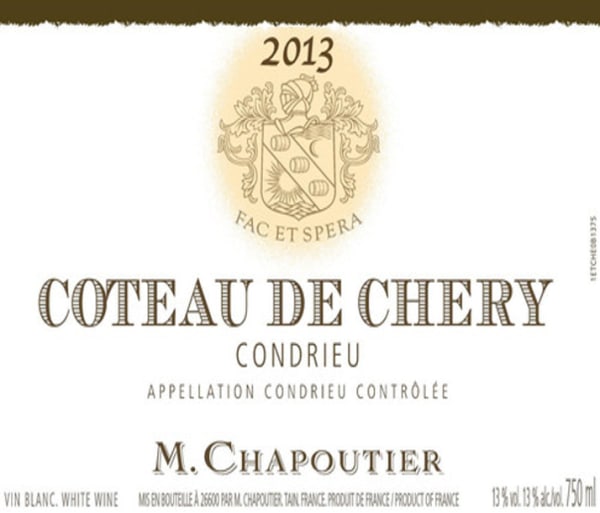 Rượu vang trằng M. Chapoutier Condrieu Coteaux de Chery 2013
