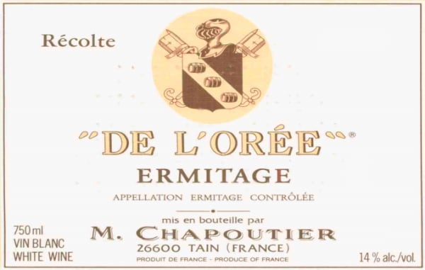 Rượu vang trằng M. Chapoutier Ermitage de l'Oree Blanc (chai Magnum 1,5 lít) 2001