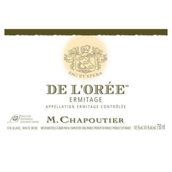 Rượu vang trằng M. Chapoutier Ermitage de l'Oree Blanc (chai Magnum 1,5 lít) 2012