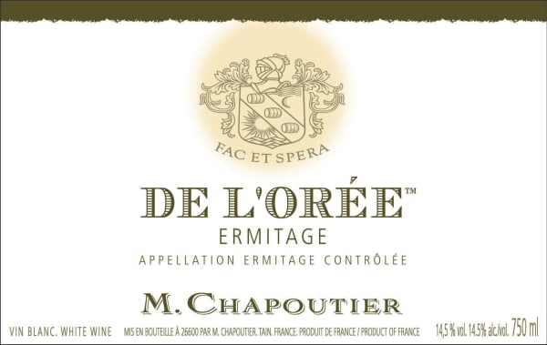 Rượu vang trằng M. Chapoutier Ermitage de l'Oree Blanc 2015