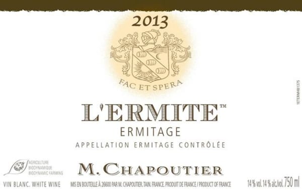 Rượu vang đỏ M. Chapoutier Ermitage l'Ermite 2013