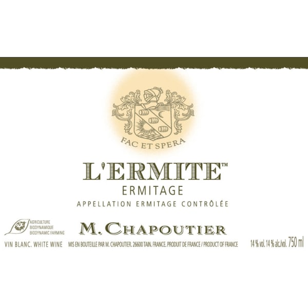 Rượu vang trằng M. Chapoutier Ermitage l'Ermite Blanc 2013