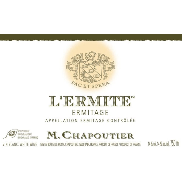 Rượu vang trằng M. Chapoutier Ermitage l'Ermite Blanc 2014