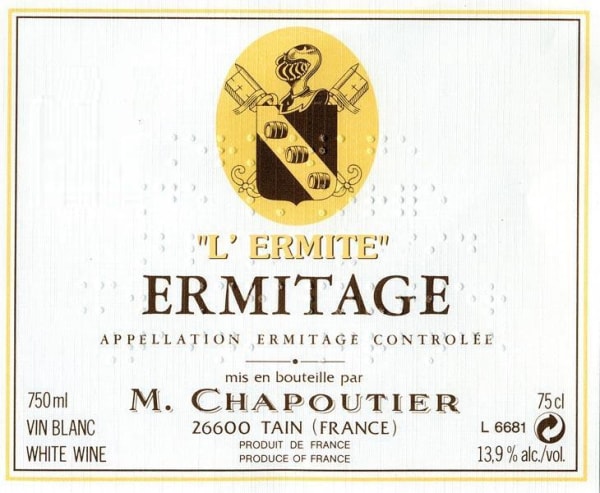 Rượu vang trằng M. Chapoutier Ermitage l'Ermite Blanc 2015