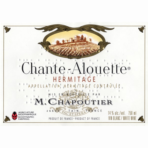 Rượu vang trằng M. Chapoutier Hermitage Chante Alouette Blanc 2007