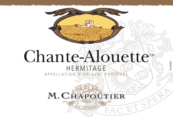 Rượu vang trằng M. Chapoutier Hermitage Chante-Alouette Blanc 2017