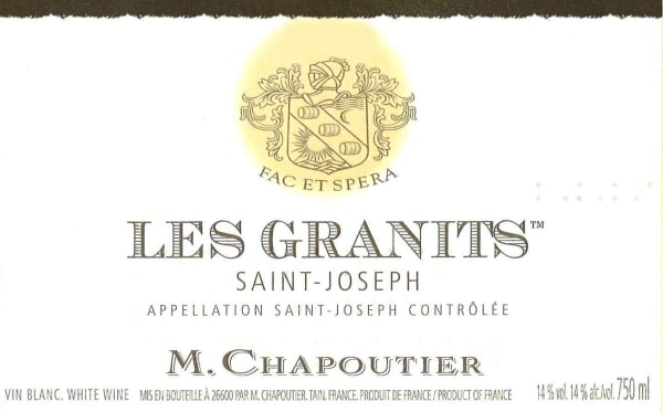 Rượu vang trằng M. Chapoutier Saint-Joseph Les Granits Blanc 2015