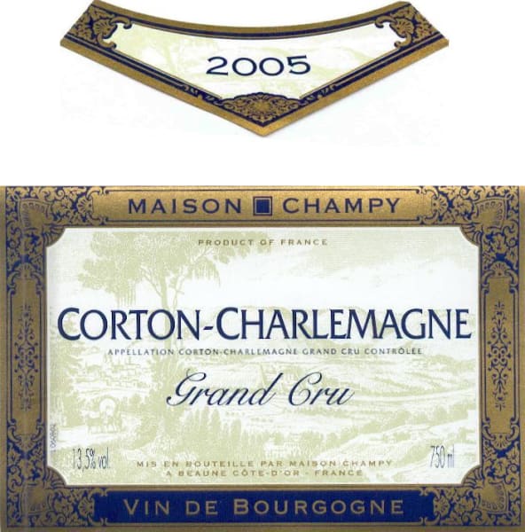 Rượu vang trằng Maison Champy Corton-Charlemagne Grand Cru 2005