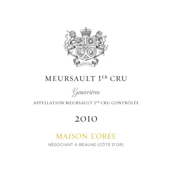 Rượu vang trằng Maison L'Oree Meursault Les Genevrieres 2010