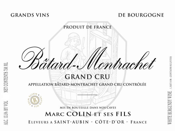 Rượu vang trằng Marc Colin Batard Montrachet Grand Cru 2009