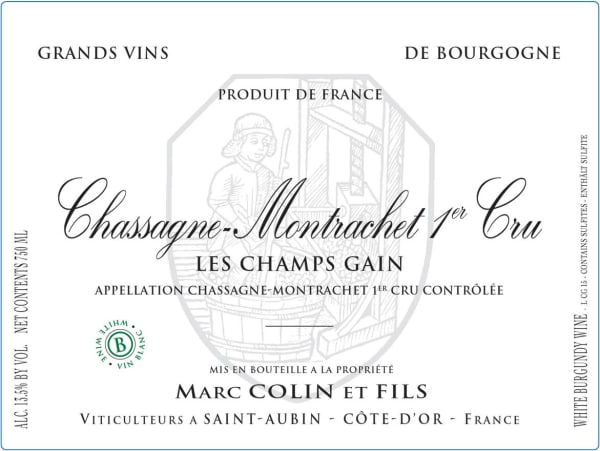 Rượu vang trằng Marc Colin Chassagne-Montrachet Les Champs Gain Premier Cru 2018