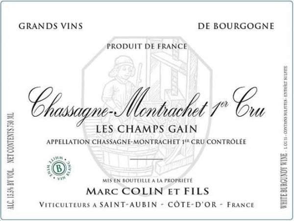 Rượu vang trằng Marc Colin Chassagne-Montrachet Les Champs Gain Premier Cru 2020