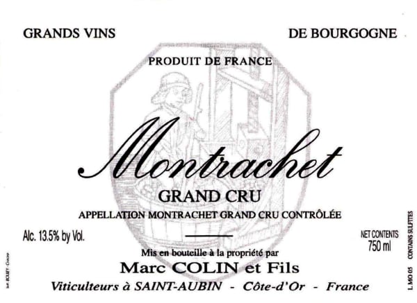 Rượu vang trằng Marc Colin Montrachet Grand Cru 2006