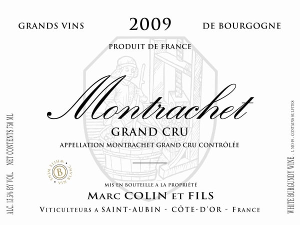 Rượu vang trằng Marc Colin Montrachet Grand Cru 2009