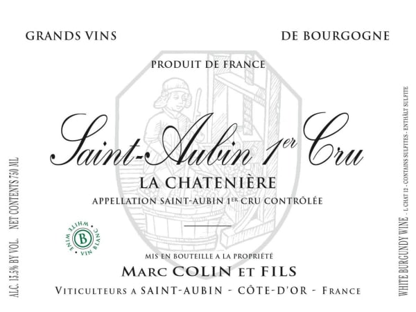 Rượu vang trằng Marc Colin St-Aubin La Chateniere Premier Cru 2018