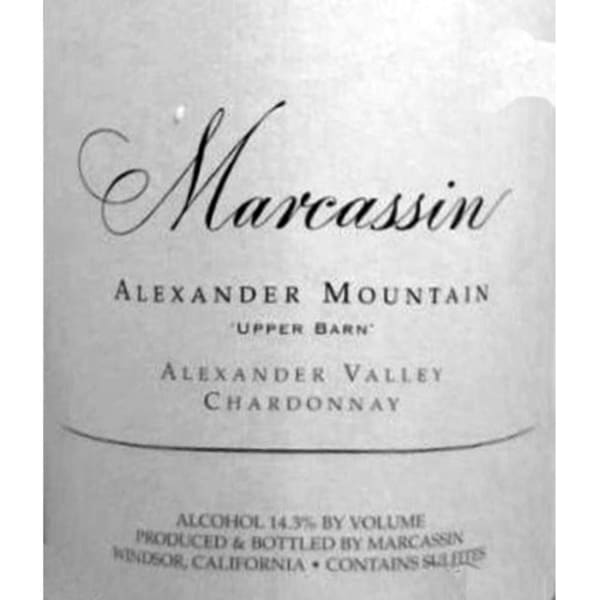 Rượu vang trằng Marcassin Alexander Estate Upper Barn Chardonnay (torn label) 2000