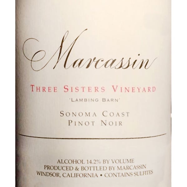Rượu vang đỏ Marcassin Three Sisters Vineyard Lambing Barn Pinot Noir 2000