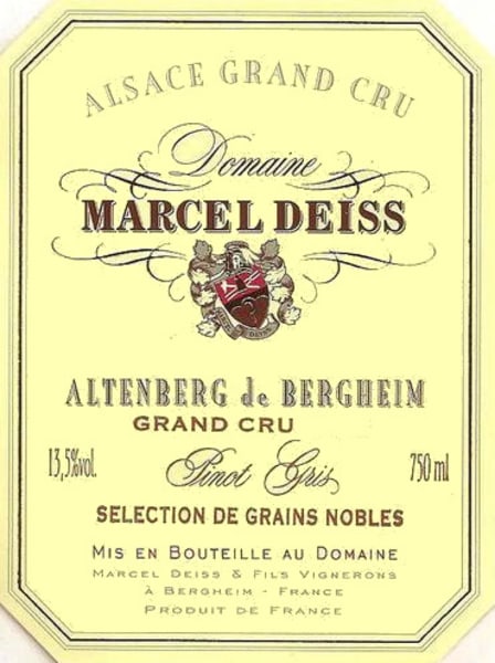 Rượu vang trằng Marcel Deiss Altenberg de Bergheim 2007