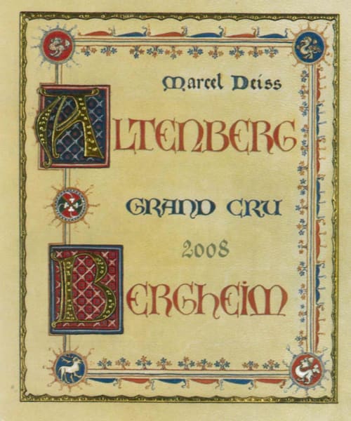 Rượu vang trằng Marcel Deiss Altenberg de Bergheim Grand Cru 2008
