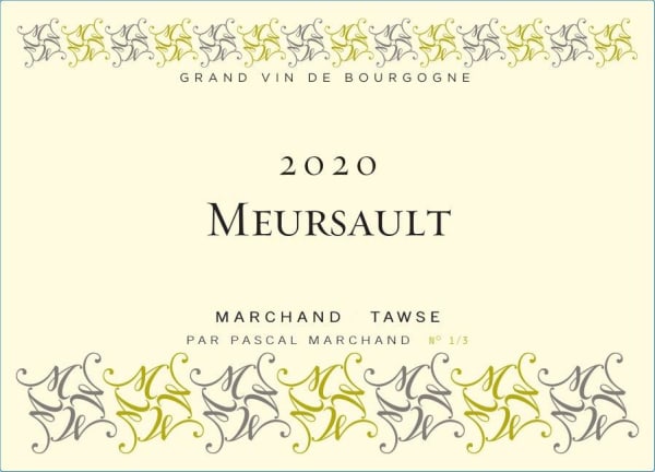 Rượu vang trằng Marchand-Tawse Meursault 2020
