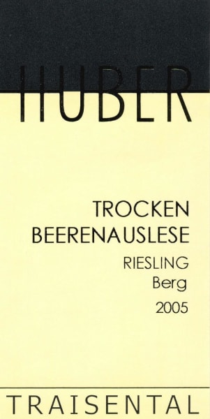 Rượu vang trằng Markus Huber Berg Trocken beerenauslese Riesling 2005