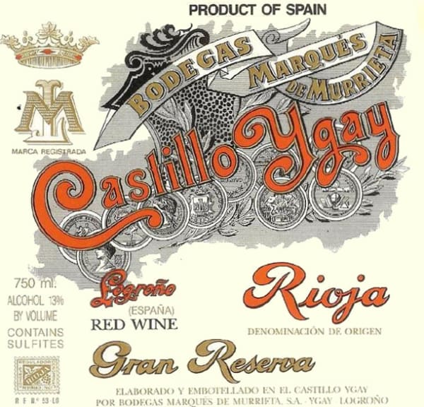 Rượu vang trằng Marques de Murrieta Castillo Ygay Gran Reserva Especial Tinto 1970