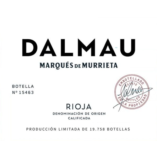 Rượu vang đỏ Marques de Murrieta Dalmau Tinto Reserva 2019