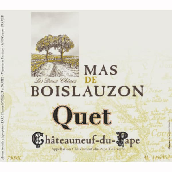 Rượu vang đỏ Mas de Boislauzon Chateauneuf-du-Pape Cuvee du Quet 2010