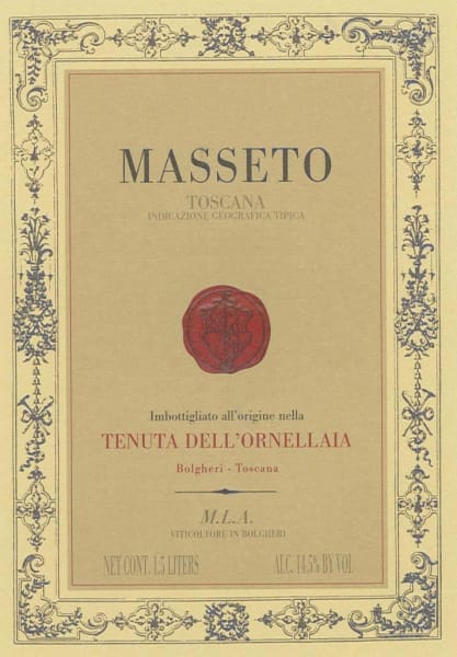 Rượu vang đỏ Masseto Toscana 1999