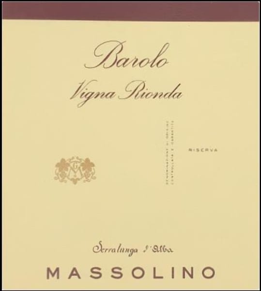 Rượu vang đỏ Massolino Vigna Rionda Riserva Barolo 2017