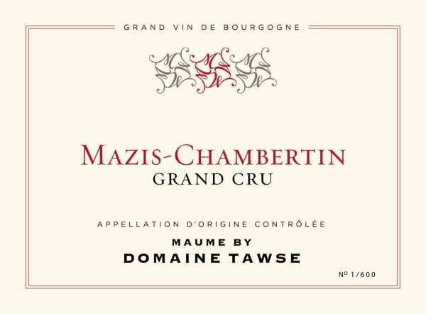 Rượu vang đỏ Maume by Domaine Tawse Mazis-Chambertin Grand Cru 2015