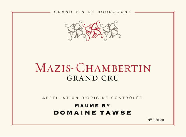 Rượu vang đỏ Maume by Domaine Tawse Mazis-Chambertin Grand Cru 2016