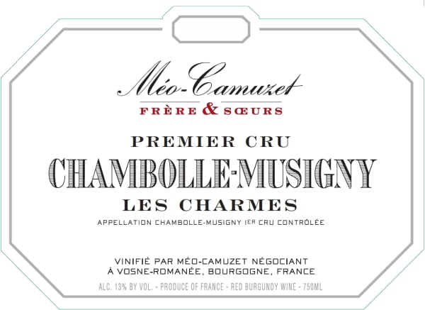 Rượu vang đỏ Meo-Camuzet Freres & Soeurs Chambolle-Musigny Les Charmes Premier Cru 2021
