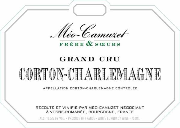 Rượu vang trằng Meo-Camuzet Freres & Soeurs Corton-Charlemagne Grand Cru 2020