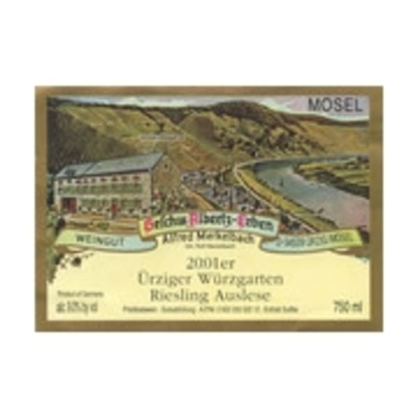 Rượu vang trằng Merkelbach Urziger Wurzgarten Riesling Auslese 2001