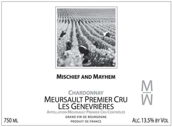 Rượu vang trằng Mischief and Mayhem Meursault Les Genevrieres Premier Cru Chardonnay 2010