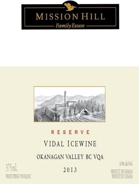 Rượu vang trằng Mission Hill Vidal IceWine 2013